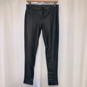 Aqua Faux Leather Leggings - NWOT